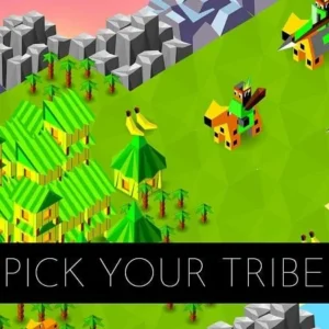 A screenshot showcasing the gameplay of Battle of Polytopia on a mobile device.