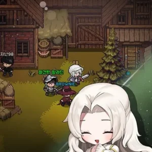 A screenshot showcasing the gameplay of Elemental 2DMMORPG.