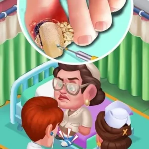 A screenshot showcasing the gameplay of Healthy Hospital.