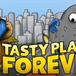 A screenshot showcasing the gameplay of Tasty Planet Forever.