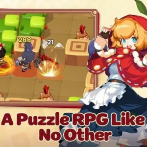A screenshot showcasing the gameplay of We Are Friends: Puzzle RPG.