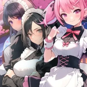 A screenshot showcasing the merging gameplay in Merge Maid Cafe.