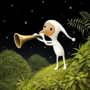 A screenshot showcasing the unique art style of Samorost 3.