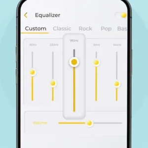 A screenshot showcasing the user interface of the Radio FM AM Live Radio Station app.