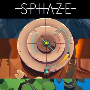A screenshot showcasing the vibrant graphics and intricate maze design in SPHAZE.