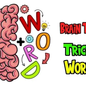 A screenshot showing a level in Brain Test: Tricky Words.