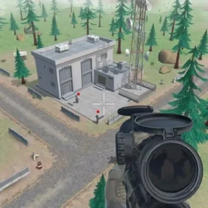 A sniper aiming down the scope of his rifle in Sniper Siege.