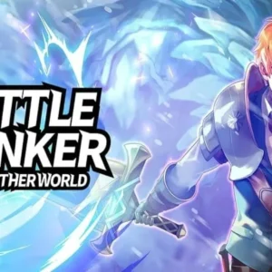 A warrior battling a monster in Battle Ranker in Another World