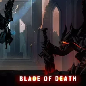 A warrior battling a monster in Blade of Death