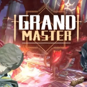 A warrior battling a monster in Grand Master.
