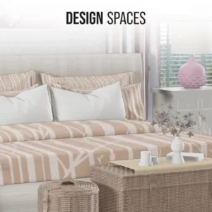 A woman designing a room in Home Design Star.