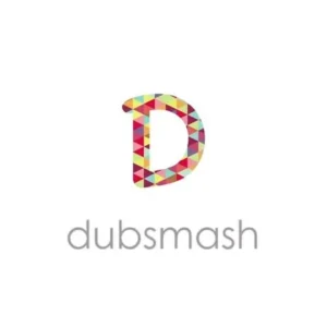 A woman is using Dubsmash on her phone to create a lip-sync video.