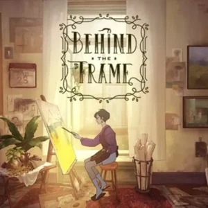 A woman painting in Behind the Frame