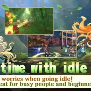 Adventurers battling a formidable foe in AVABEL LITE