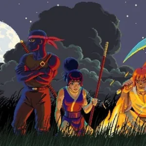 Alt text: Clan N gameplay screenshot showing characters fighting.