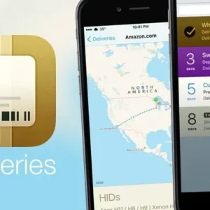 Alt text: Deliveries Package Tracker interface showcasing multiple package tracking.