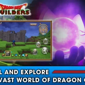 Alt text for image 1 - Dragon Quest Builders main character battling a monster