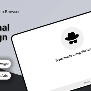 Alt text: Incognito Browser interface showcasing its clean design and user-friendly features.