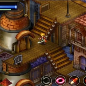 Alt text: Mystic Guardian PV gameplay screenshot showcasing pixel art graphics and combat.