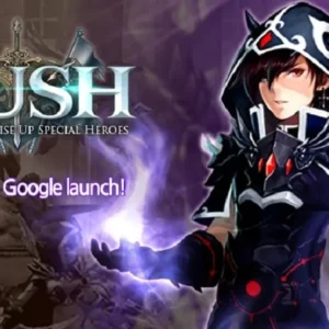 Alt text: RUSH game screenshot showing intense battle scene