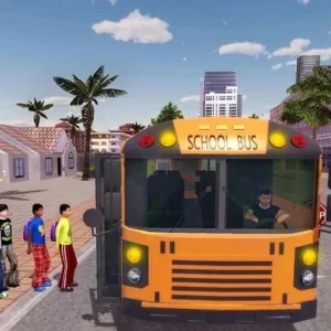 Alt text: School Bus Game Pro gameplay screenshot