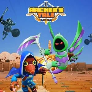 Archer in dungeon fighting monsters
