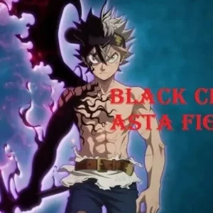 Asta from Black Clover in action