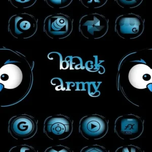 Black Army Sapphire Icon Pack mod 1 1