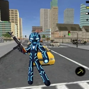 Black Stickman Rope Hero mod