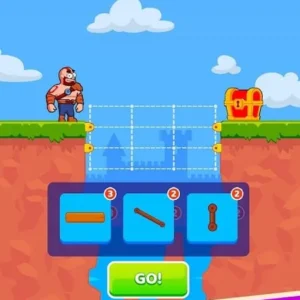 Bridge building in progress.