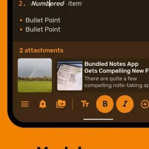 Bundled Notes Interface