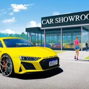 Car Saler Simulator running on a smartphone