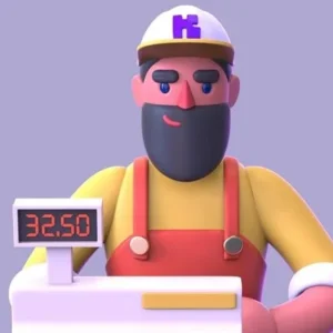 Cashier in action