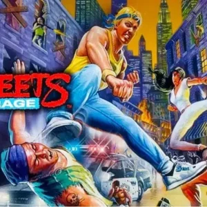 Classic side-scrolling beat 'em up action
