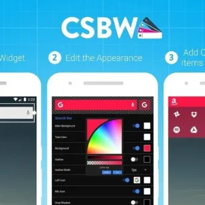 Custom Search Bar Widget displaying on phone