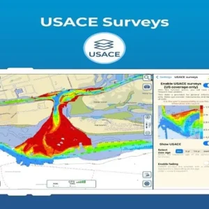 Detailed view of Aqua Map interface on a tablet
