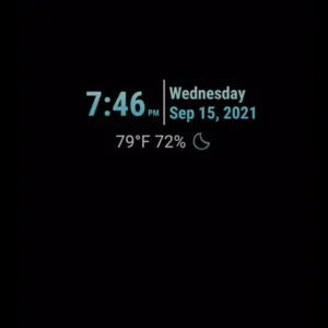 Display temperature and time information on lock screen in Always on Display XPath MOD APK