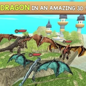 Dragon Sim Online soaring through the sky