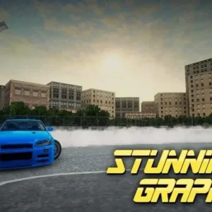 Drifting Nissan Car Drift in action