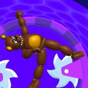 Dummy falling down avoiding obstacles.