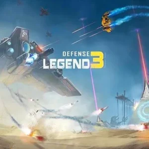Epic battle scene from Defense Legend 3 showcasing various towers and enemies.
