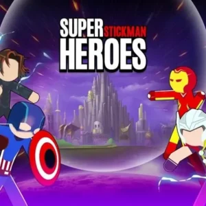 Epic stickman battles in Super Stickman Heroes Fight.