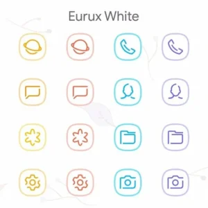 Eurux White Icon Pack