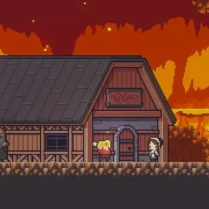 Exploring the dungeon in Dungreed