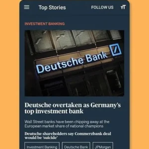 Financial News App Interface