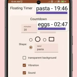 Floating Timer mod