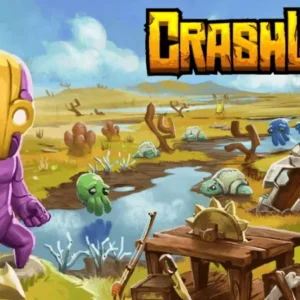 Flux Dabes battling a creature in Crashlands