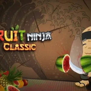 Fruit-slashing action in Fruit Ninja Classic.