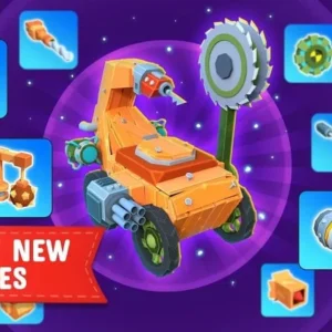 Gameplay of Cars Clash 3D showing car combat.