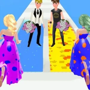 Gameplay of Doll Designer showing a doll being customized.